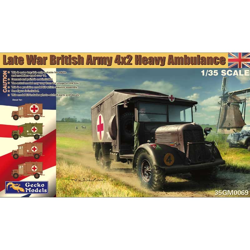 Gecko Models 35GM0069 Ambulance lourde 4_2 de l'armée britannique (fin de guerre) au 1/35