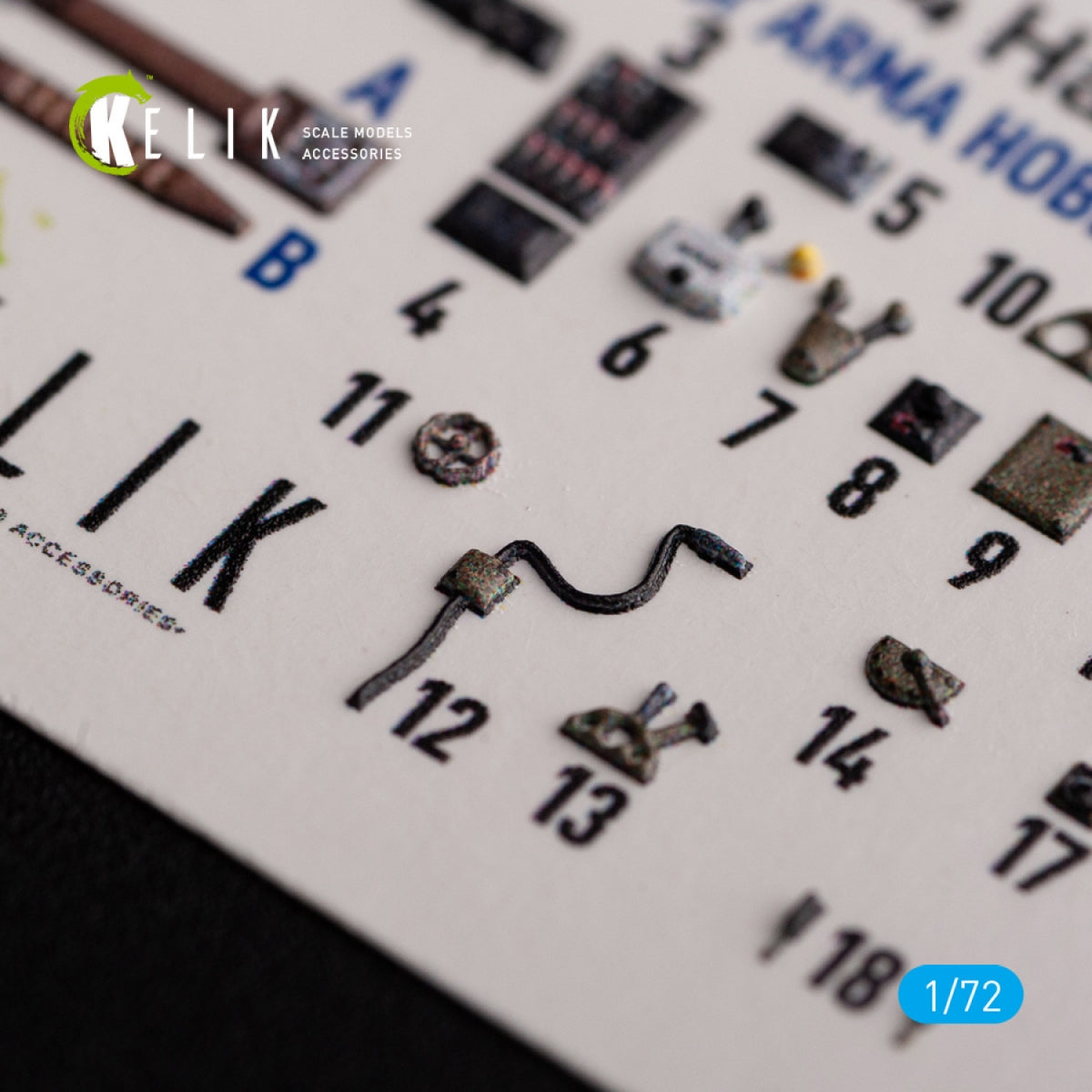 KELIK K72134 Ki-84 Hayate - interior 3D decals for Arma Hobby kit 1/72 – Bild 6