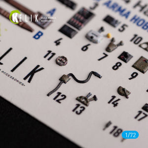 KELIK K72134 Ki-84 Hayate - interior 3D decals for Arma Hobby kit 1/72 – Bild 6