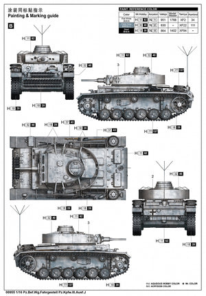 Trumpeter 00955 Pz.Bef.Wg.Fahrgestell Pz.Kpfw.III.Ausf.J 1/16 – Bild 4