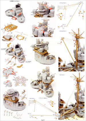 Pontos 35029F1 IJN NAGATO 1941 Detail Up Set 1/350 – imagen 19