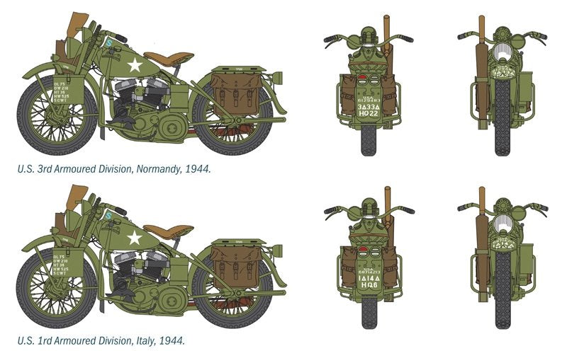Italeri 0322 U.S. MOTORCYCLES 1/35 – imagen 3