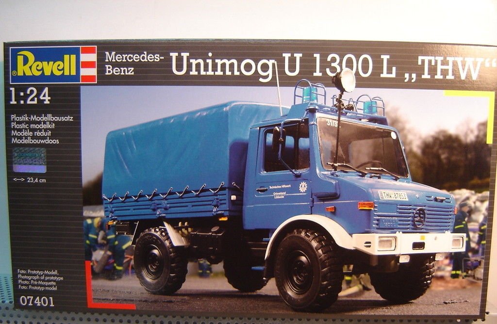 Revell 07401 Unimog U1300L THW 1/24