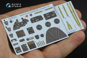 Quinta Studio QD32115 Fairey Swordfish Mk.I 3D-Printed &amp;amp; coloured Interior on decal paper (Trumpeter) 1/32 – imagen 7