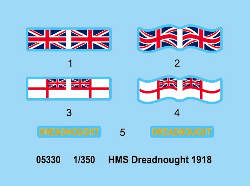 Trumpeter 05330 HMS Dreadnought 1918 1/350 – image 4