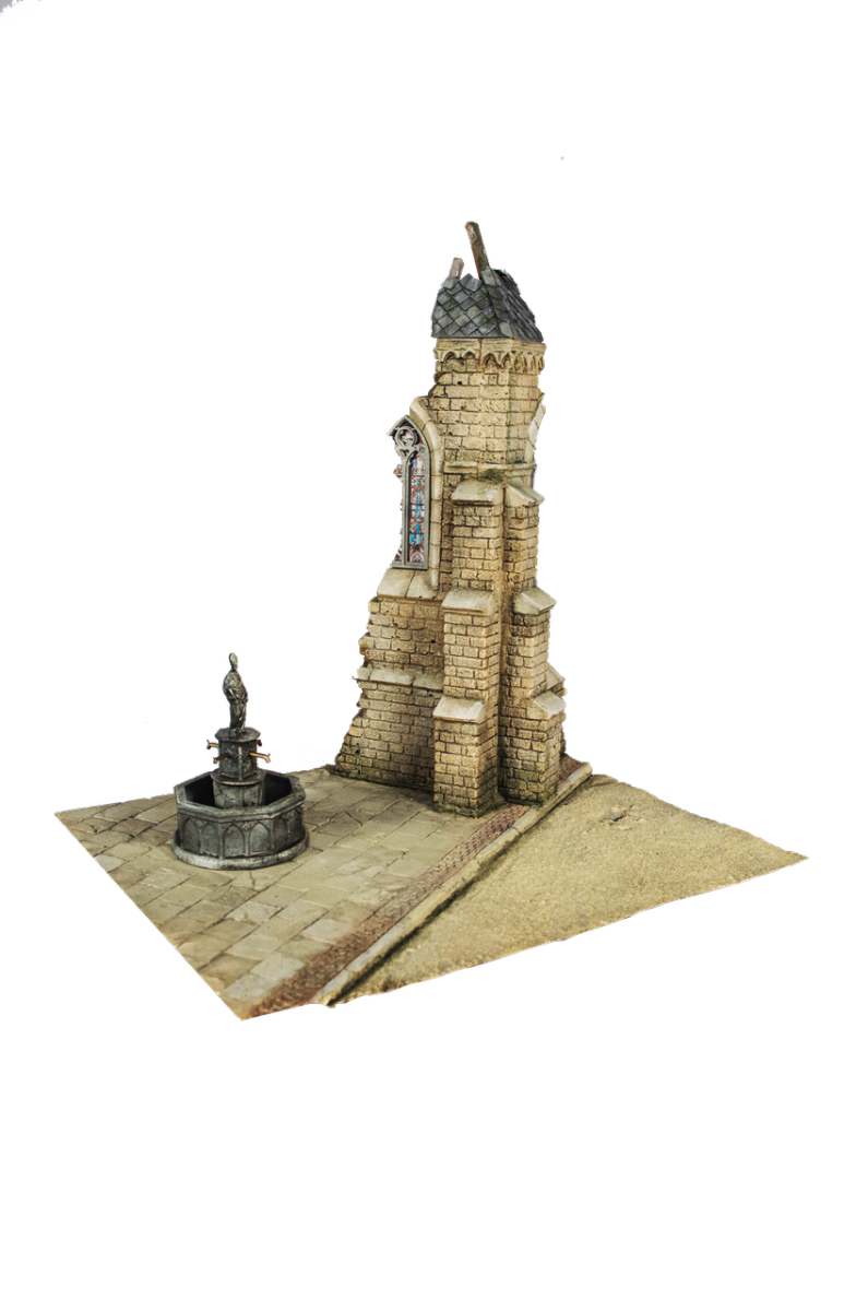 RT-Diorama 35038 Diorama Base: Small Church Corner &amp;quot;Forgotten Sanctuary&amp;quot; 1/35 – Bild 5