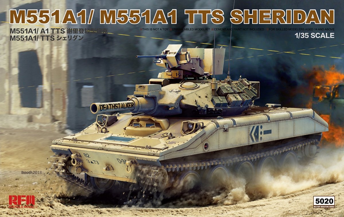 Maquette Rye Field 5020 M551A1/ A1TTS SHERIDAN 1/35