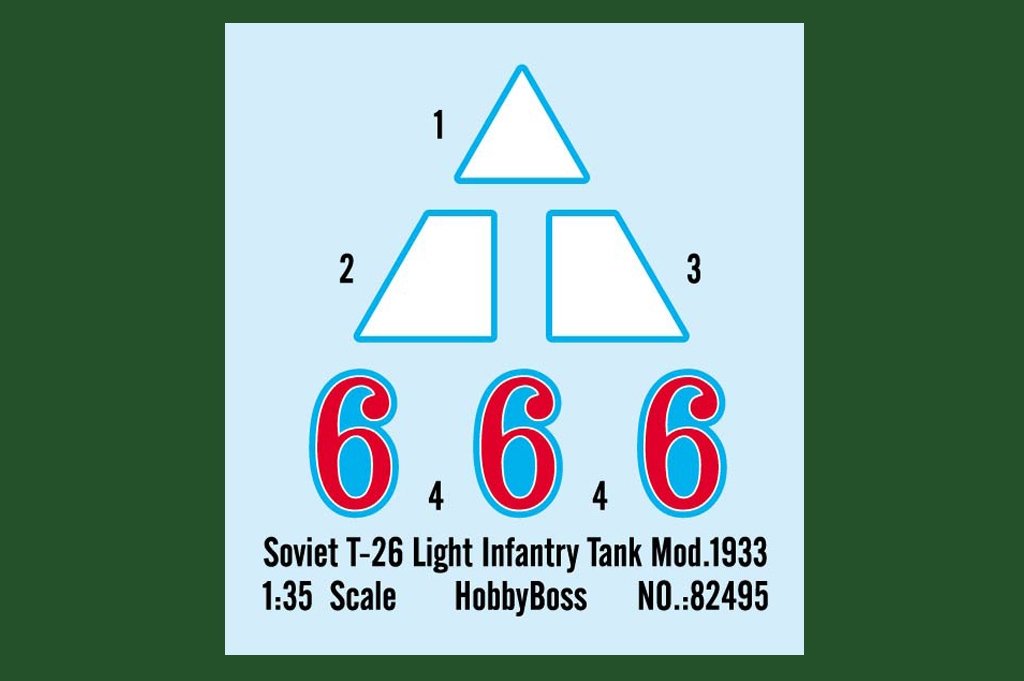 Hobby Boss 82495 Soviet T-26 Light Infantry Tank Mod.1933 1/35 – imagen 4