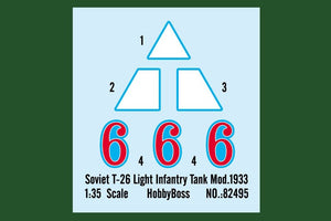 Hobby Boss 82495 Soviet T-26 Light Infantry Tank Mod.1933 1/35 – imagen 4
