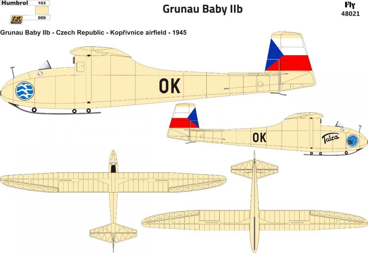 Fly 48021 Grunau Baby IIB Czechoslovakia 1/48 – zdjęcie 3