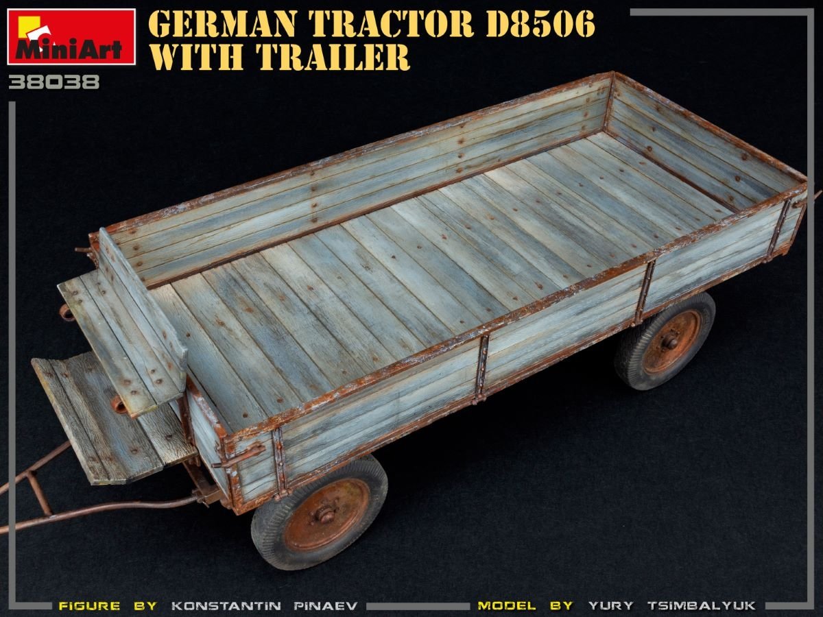 MiniArt 38038 German Tractor D8506 with trailer 1/35 – imagen 12