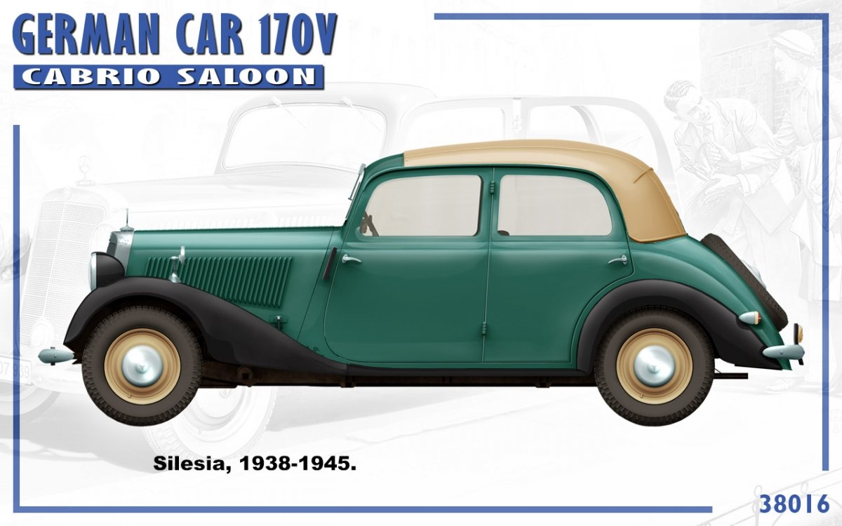 MiniArt 38016 GERMAN CAR 170V CABRIO SALOON 1/35 – imagen 8