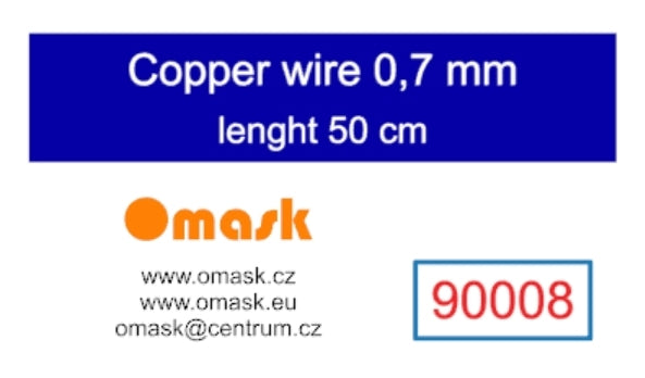Omask 90008 Copper wire 0.7 mm length 50 cm