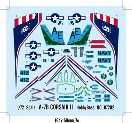 Hobby Boss 87202 A-7B CORSAIR II 1/72 – image 3