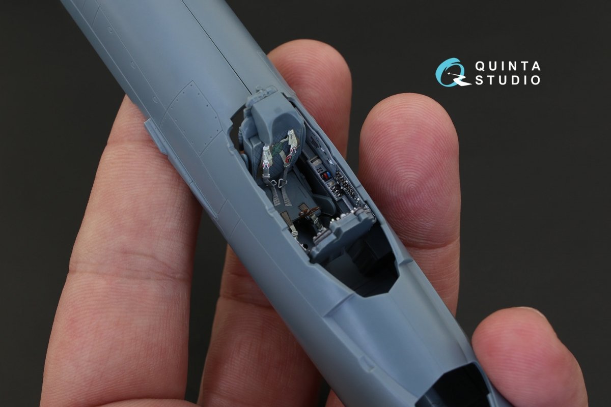 Quinta Studio QD48129 MiG-21PFM (grey color panels) 3D-Printed &amp;amp; coloured Interior on decal paper (for Eduard kit) 1/48 – immagine 7
