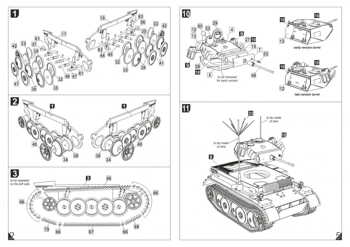 Armory Models 72203 Pz.Kpfw.II Ausf.L Luchs, German WWII Light Recon Tank 1/72 – imagen 6