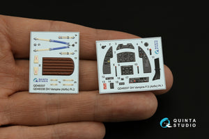 Quinta Studio QD48337 DH Vampire F.3 3D-Printed coloured Interior on decal paper (Airfix) 1/48 – imagen 3