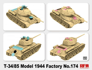 Rye Field Model 5079 T-34/85 Model 1944 Factory No.174 1/35 – imagen 2
