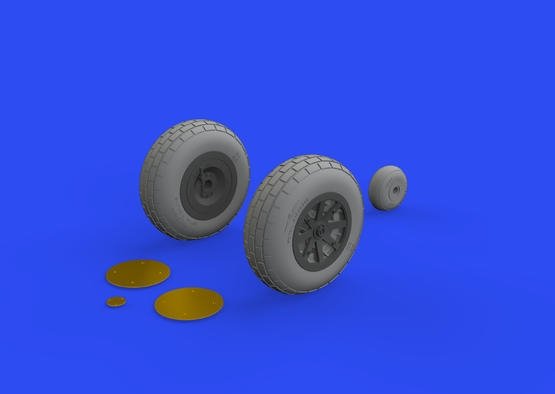 Eduard 632160 P-40E wheels TRUMPETER 1/32 – image 2