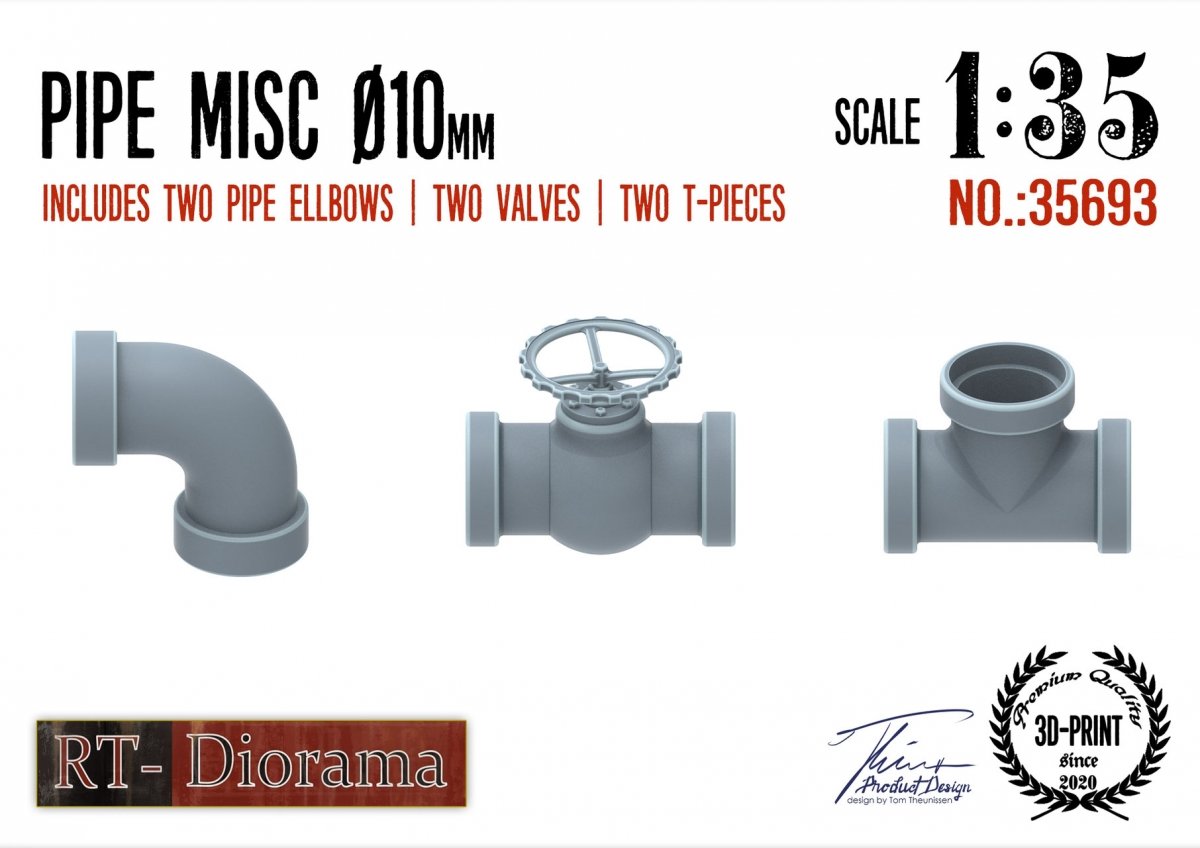 RT-Diorama 35693 Pipe Misc. 10mm 1/35 – Bild 2