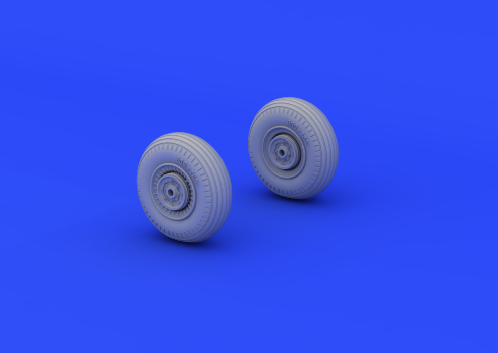 Eduard 672026 Il-2 wheels 1/72 (TAMIYA) – zdjęcie 2
