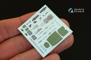 Quinta Studio QD48082 Su-57 3D-Printed &amp;amp; coloured Interior on decal paper (for Zvezda kit) 1/48 – imagen 2