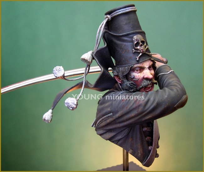 Young Miniatures YH1836 The DeathFrederick the Great&amp;#39;s 5th Hussars 1/10 – imagen 2