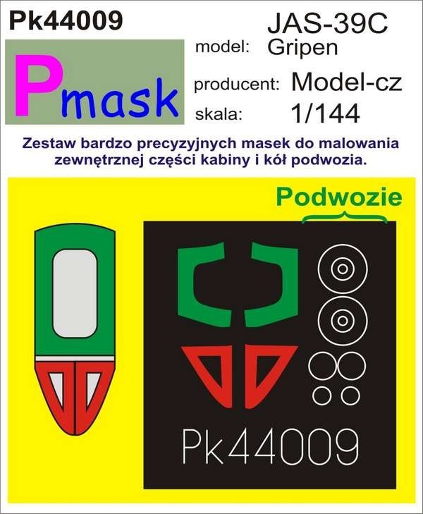 Masque P PK44009 JAS-39C GRIPEN (MODÈLE-CZ) (1/144)