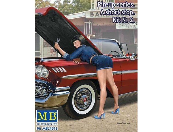 Master Box 24016 Pin-up series. &amp;quot;A short stop&amp;quot;. Kit No. 2 1/24