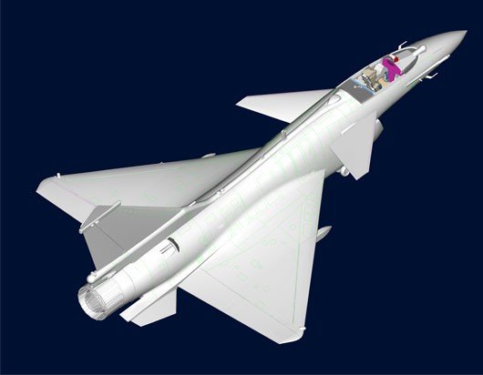 Trumpeter 02848 PLAAF J-10B Vigorous Dragon 1/48 – immagine 3