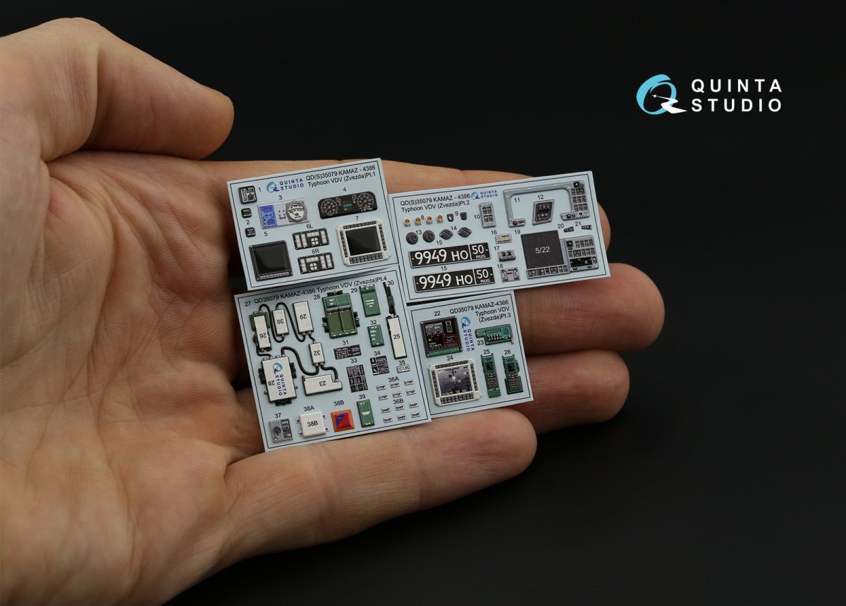 Quinta Studio QD35079 K-4386 Typhoon VDV 3D-Printed &amp;amp; coloured Interior on decal paper (Zvezda) 1/35 – imagen 10