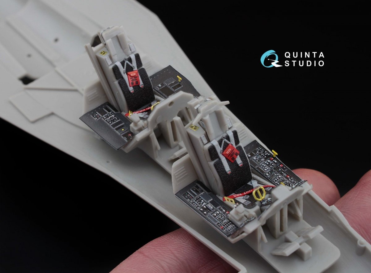 Quinta Studio QD48046 F-16I 3D-Printed &amp;amp; coloured Interior on decal paper (for Hasegawa kit) 1/48 – zdjęcie 6