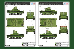 Hobby Boss 82494 Char d&amp;#39;infanterie léger soviétique T-26 Mod.1931 (1/35) – image 3