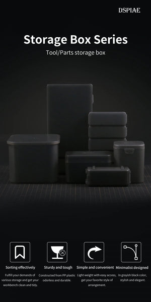 DSPIAE BOX-4 Black Plastic Accessory Storage Box 101x 69x 62 mm / Pojemnik na akcesoria – imagen 2