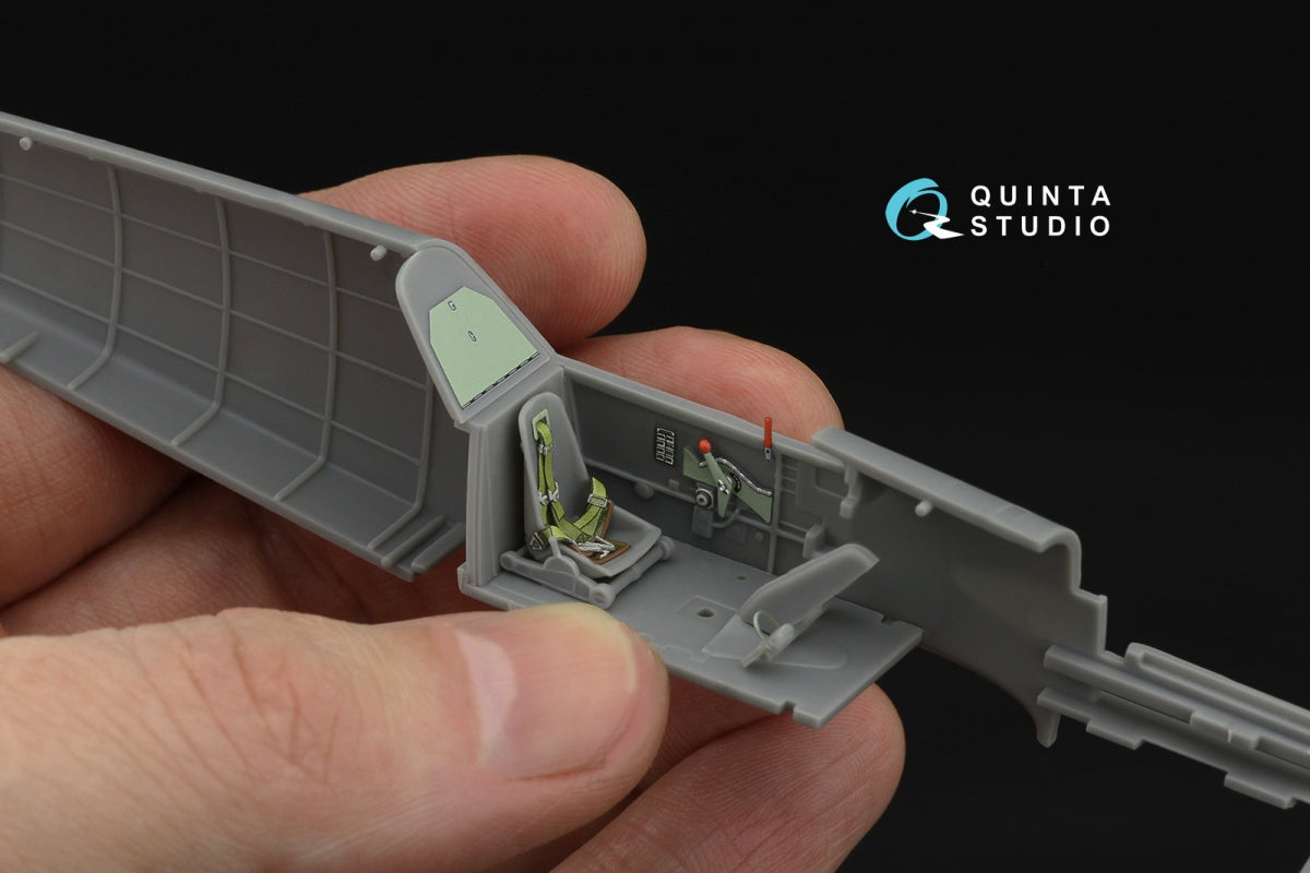 Quinta Studio QD48532 Bf 109E-3/4 3D-Printed &amp;amp; coloured Interior on decal paper (HobbyBoss) 1/48 – immagine 8