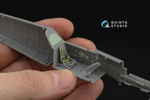 Quinta Studio QD48532 Bf 109E-3/4 3D-Printed &amp;amp; coloured Interior on decal paper (HobbyBoss) 1/48 – immagine 8