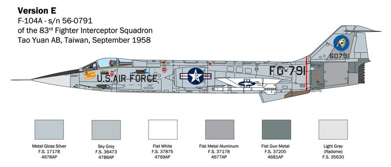 Italeri 2515 F-104 STARFIGHTER A/C 1/32 – imagen 2