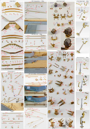 Pontos 23007F1 HMS RODNEY 1942 Detail Up Set 1/200 – imagen 9
