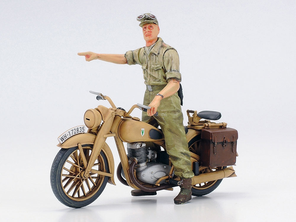Tamiya 25208 Panzerkampfwagen IV Ausf F. &amp;amp; Motorcycle North Africa 1/35 – imagen 6