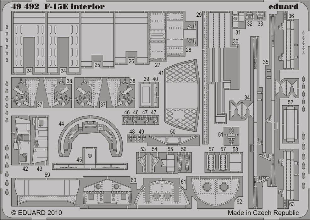 Eduard 49492 F-15E interior S. A. 1/48 Academy