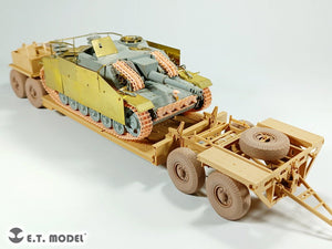 E.T. Model P35-123 WWII German Tank Transporter Sd.Ah.116 Sagged wheels For TAMIYA Kit 1/35 – imagen 7