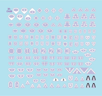 Star Decals 35-C1425 IDF Generic Markings 1. Israeli brigade/unit insignia markings for tanks and AFVs 1/35 – immagine 2