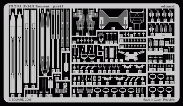 Eduard 73234 F-14A 1/72 HASEGAWA – imagen 2