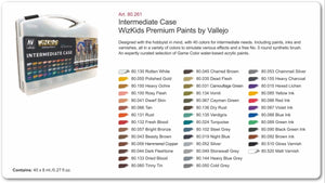 Vallejo 80261 Wizkids Intermediate Case 40x8ml + brush – Bild 2