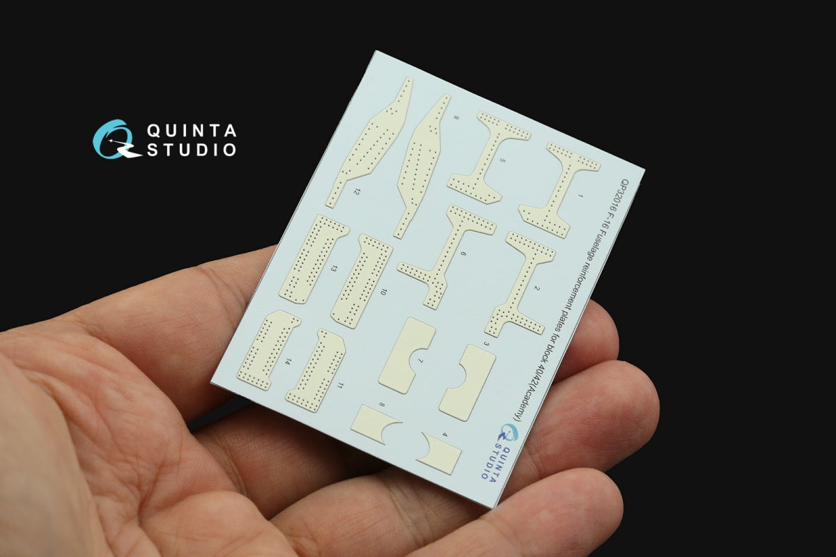 Quinta Studio QP32016 Plaques de renfort bloc 40/42 F-16 (Academy) 1/32 – image 3
