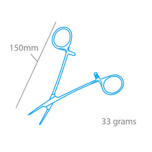 Modelcraft PCL5045 Straight Locking Forceps Jaws (Serrated) (150mm) – image 2