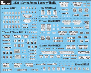 MiniArt 35261 SOVIET AMMO BOXES w/SHELLS 1/35 – Bild 2