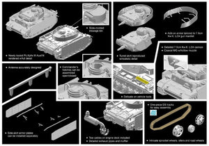 Dragon 7407 Pz.Kpfw.III Ausf.N w/side-skirt armor 1/72 – imagen 2