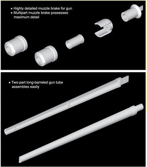 Dragon 6796 ISU-152-2 155mm BL-10 Cannon 2in1 1/35 – immagine 3