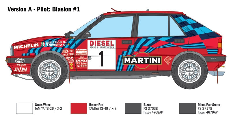 Italeri 4712 Lancia Delta HF Integrale Sanremo 1989 1/12 – Bild 8